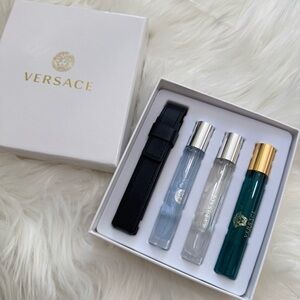 Versace 4 Pcs Men Gift Set Travel Eau De Toilette Spray